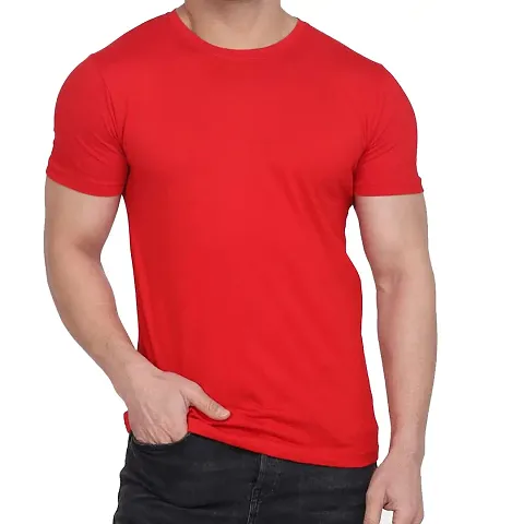 SWIFTLY Men's Round Neck Half Sleeve T-Shirt