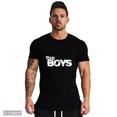 Men Printed Round Neck Half Sleeve Polyester T Shirt-thumb0