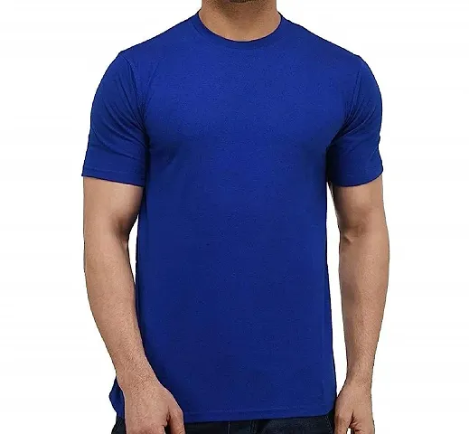 Men Solid Casual T-Shirt