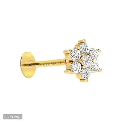Trendy Gold plated Nose Pin-thumb0