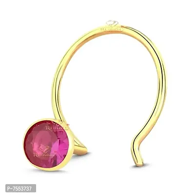 Raigur LETS HAVE A BRIGHT STAR 14K Gold Nose Pin for Womens and Girls