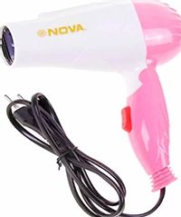 Nova Nv 1290 1000W Professional Hair Foldable Dryer And Nova 2 In 1 Hair Straightener And Curler Machine For Women Combo Pack Hair Styling Combs-thumb2