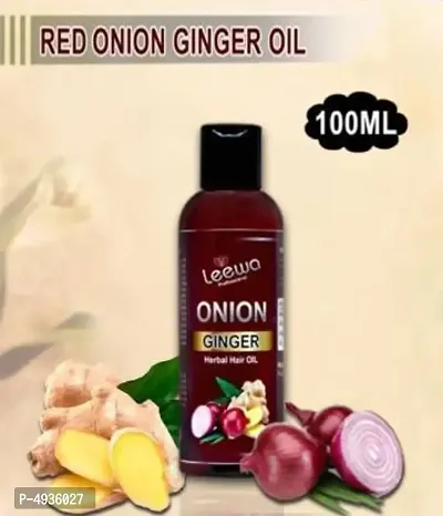 Leewa Professional Red Onion Ginger Oil And Shampoo Combo-thumb2