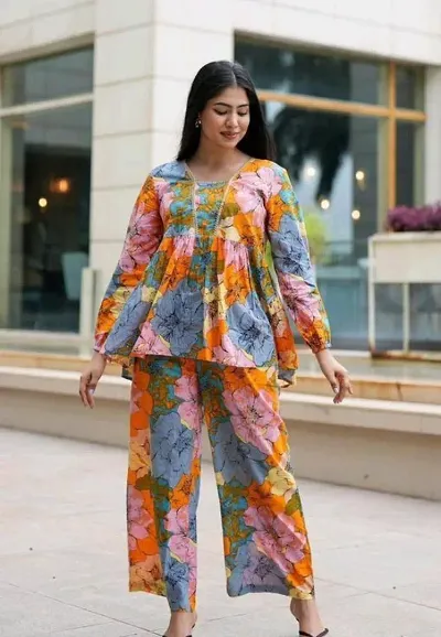 Elegant Rayon Self Pattern Kurta Bottom Set For Women