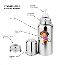 HAUSA07 BPA-free steel baby bottle With Colour Cartoon Characters-thumb2