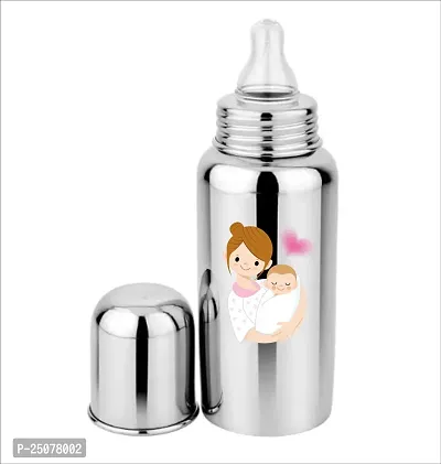 HAUSA07 Steel Bottle With Colour Cartoon Characters- 255ML- KC09-thumb0
