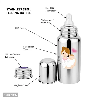 HAUSA07 Steel Bottle With Colour Cartoon Characters- 255ML- KC09-thumb5