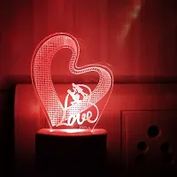 DIONA Couple Romantic 3D Illusion LED Multi Color Valentine Day, Birthday Gift Night Lamp-thumb4