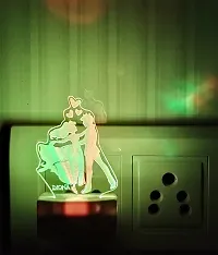DIONA Romantic Couple Dance Love 3D 7 Colour Changing Portable Acrylic LED Multi Color Night Lamp Valentine &ndash; Birthday - Dating &ndash; Proposal - Surprise Gift Home Decor Night Light Night Lamp-thumb2