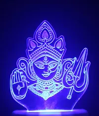 DIONA 3D ILLUSION DURGA MAA LED MULTICOLOR NIGHT LAMP Home Decor Items Night Lamp-thumb3