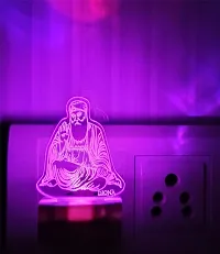 DIONA Guru Nanak Multi Colour LED 3d Illusion Acrylic Night Lamp for Pooja Room Office Shop Table Desk Lamp Gurdwara Home Decor Divine Lamp Sikhism Night Lamp-thumb2