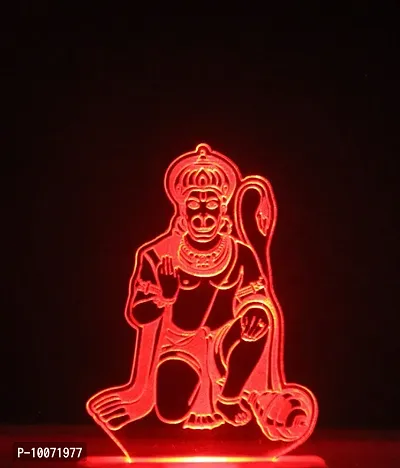 DIONA HANUMANJI 3D LED DIVINE MULTICOLOR NIGHT LAMP Night Lamp