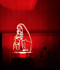 DIONA Mary With Jesus Christian Lord 3D Illusion LED Night Lamp Illusion Home Decor Acrylic 7Colour Changing Light Christmas Gifts wall night light Christmas gift Church Table Desk Lamp Wall Night Lam-thumb1