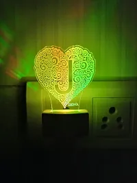 Alphabet J Heart 3D Illusion Led Multi Color Changing Night Lamp-thumb4