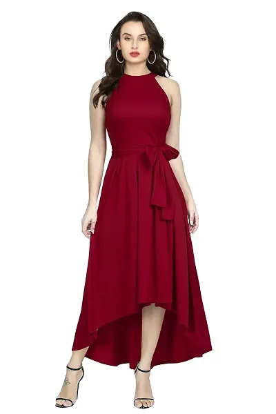 Premium Quality Solid High Low Dress Collection