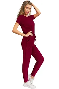 Stylish Polyester Solid Maxi Jumpsuit For Women-thumb2