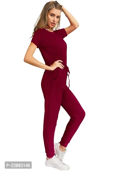Stylish Polyester Solid Maxi Jumpsuit For Women-thumb3