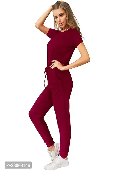 Stylish Polyester Solid Maxi Jumpsuit For Women-thumb5