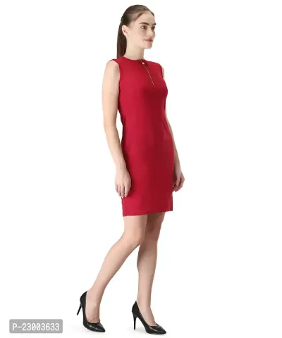 Classic Polyester Solid Dresses for Women-thumb2