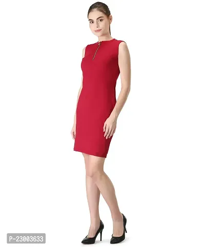 Classic Polyester Solid Dresses for Women-thumb3