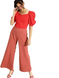 Classic Polyester Solid Tops for Women-thumb1