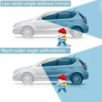 HD Glass Frame Round Convex Rear View Blind Spot Mirror -Pack of 2-thumb3