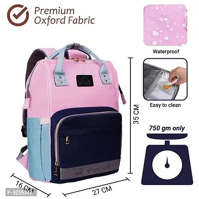 VISMIINTREND Mummy Baby Bag | Large Diaper Bag Backpack | Mother handbag | Multifunction | Waterproof | Anti Theft | Maternity | Branded | Bag for baby boy and girl-thumb5