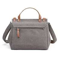 Vismiintrend Women Canvas Handbags | Sling Bags for girls | Tote Bags for Women | Top handle handbags (Grey)-thumb2