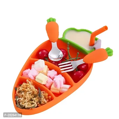 Silicon Suction Eco Friendly Dinner Set  For Baby And Kids-thumb0