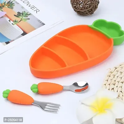 Silicon Suction Eco Friendly Dinner Set  For Baby And Kids-thumb5