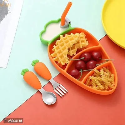 Silicon Suction Eco Friendly Dinner Set  For Baby And Kids-thumb3