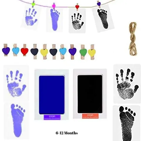 Beautiful Handprint and Footprint Inkless Imprints Photo Garland Kit