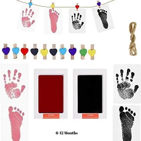 Beautiful Handprint and Footprint Inkless Imprints Photo Garland Kit