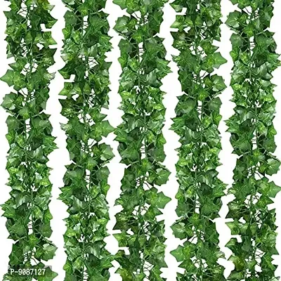 Artificial Creeper Hanging For Home Balcony Garden Decoration Pack Of-12 Green-thumb0