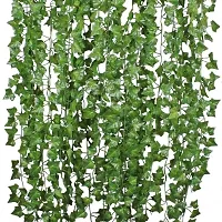 Artificial Creeper Hanging For Home Balcony Garden Decoration Pack Of-12 Green-thumb4