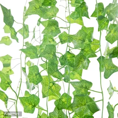 Artificial Creeper Hanging For Home Balcony Garden Decoration Pack Of-12 Green-thumb4