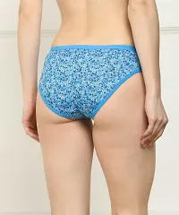 Stylish Multicoloured Cotton Blend Printed Briefs For Women Pack Of 6-thumb1