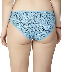 Stylish Multicoloured Cotton Blend Printed Briefs For Women Pack Of 5-thumb1