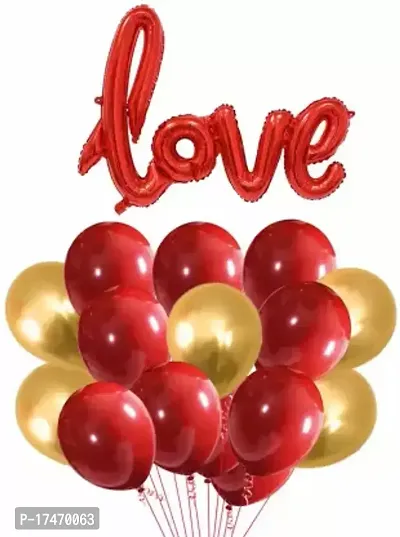 SHALKIYANS Store Solid 31 Pcs Happy Anniversary Love Foil Balloon with 30 Pcs Red  Golden Balloons Combo Set / Anniversary Decoration Kit Balloon  (Red, Gold, Pack of 31)
