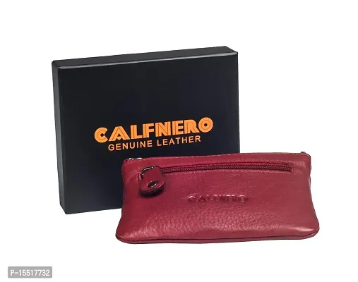 Calfnero Red Leather Unisex Purse (1589)-thumb4