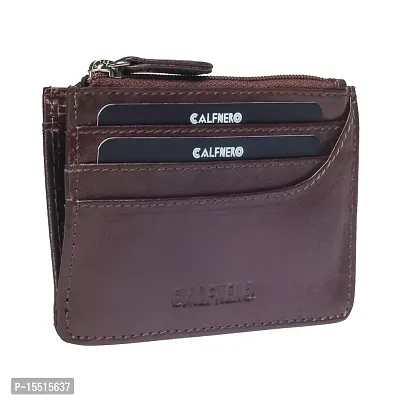 Calfnero Leather Women Card Wallet(brown)-thumb2