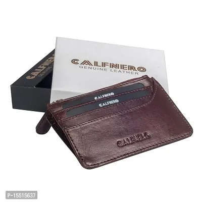 Calfnero Leather Women Card Wallet(brown)-thumb5