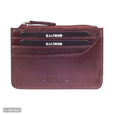 Calfnero Leather Women Card Wallet(brown)-thumb0