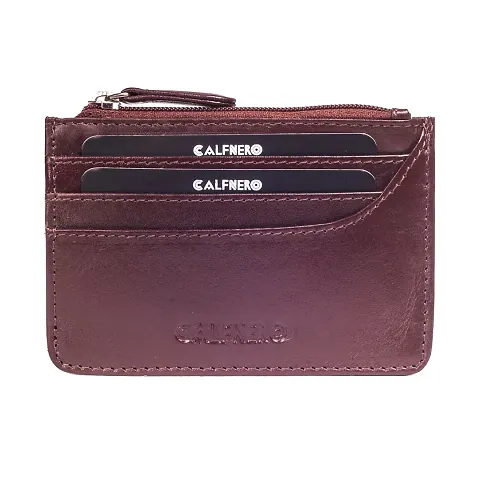 Calfnero Leather Women Card Wallet(brown)
