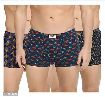 Ganesh Creations Men's Eazy Premium Printed Mini Trunk for Men  Boys|Men's Underwear Trunk (Pack of 3)-thumb0
