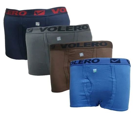 Men's Volero Mini Trunk|Underwear for Men  Boys|Men's Solid Underwear Combo (Pack of 4)