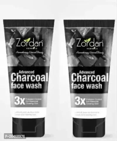 Zordan Charcoal Face Wash 60ml, Pack Of 2 - 120ml