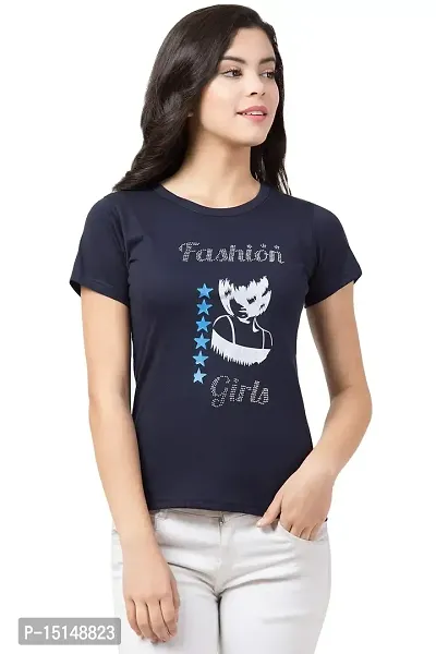 FLYME Girls Cotton T Shirt (FLY-BLACK-T-107-XL)-thumb2