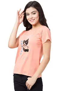 FLYME Girls Cotton T Shirt (FLY-PINK-T-104-S)-thumb2