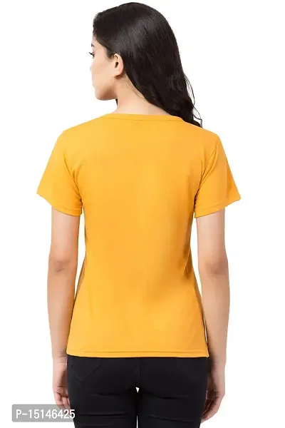 FLYME Girls Cotton T Shirt (FLY-YELLOW-T-119-S)-thumb4